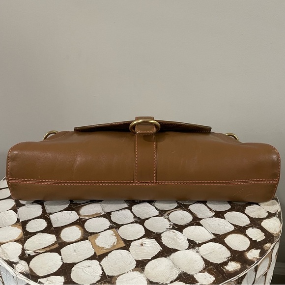 Furla Brown Leather Small Shoulder Bag Gold Hardware Classic Italian Y2K - Picture 8 of 13